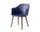 Rely Armchair HW76, walnut / midnight