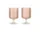 Ripple Wine Glasses Set of 2, blush
