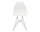 Eames Plastic Side Chair DSR, white/chrome