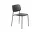 Soft Edge 40 Chair, black steel base / black oak