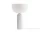 Kizu Table Lamp Large, white marble