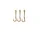 Curvature Hooks, Set of 3, brass