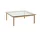 Kofi Coffee Table 100x100, oak/clear