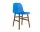 Form Chair Walnut, bright blue