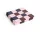 Pattern Napkins Lunch, set of 20, light pink, bordeaux and black M check