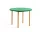 Two-Colour Dining Table Ø105, ochre/green mint
