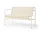 Palissade Cord Dining Bench, cream white
