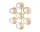 Liila Star Wall/Ceiling Light, nordic gold/optic clear