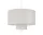 Margin Pendant Lamp Ø90, white canvas