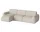 Núvol Sofa 3 Modules With Small Corner and Chaise Longue Left, ivory