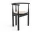 Bukowski Chair French Cane, black