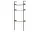 Rombe IF2 Full Bay Desk, anthracite/lacquered walnut