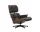 Eames Lounge Chair Walnut Dark, Leather Natural F68 chocolate