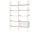 Rombe Configuration C, alabaster/lacquered oak