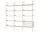 Rombe Configuration H, alabaster/lacquered oak