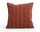 Terrazza Cushion, terracotta narrow stripe