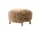 Wulff ATD3 Pouf, oak/sheepskin Honey