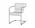 Palissade Cantilever Dining Armchair, galvanised