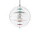 VP Globe Ø50 Pendant Light, chrome/red/blue