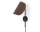 Wing Wall Lamp, bronzed aluminium