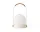 Carrie Portable Lamp Leather Handle, ivory