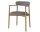 Merge Upholstered Dining Chair with Armrest Oiled Oak, steel grey