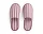 Waffle Slippers, stripe cool pink