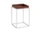 Tray Table 30x30 High, chocolate high gloss / silicone coated steel
