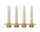 Soothe 4 Candle Holder, brass