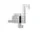 Panton Cubes Flamingo, chrome