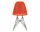 Eames Plastic Side Chair DSR, poppy red