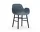 Form Armchair Black Oak, blue