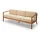 Virkelyst 3-seater, golden yellow stripe