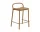 Linear Steel Counter Stool, burnt orange