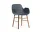 Form Armchair Walnut, blue