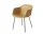 Fiber Armchair Tube Base, ochre/black