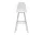 Eames Plastic Bar Stool High, cotton white/chrome