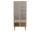 Cana Wardrobe w. Glass Doors and Shelves, oiled oak