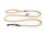 Dogs Leash Braided Adjustable, off-white/ochre