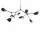 Stingray Chandelier Grande, bronze (5m)