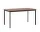 Drip HW115 Dining Table, black/lacquered walnut