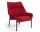 O2 Lounge Chair, soft red textile