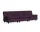 Amanta 3-Seater Sofa, Turf burgundy