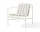 Palissade Lounge Chair Soft Quilted Cushion, cream white