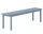 Linear Steel Bench 170 cm, pale blue
