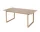 Kuma Extension Dining Table 180x100 cm, white pigmented oiled oak