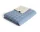 Mega Dot Organic Plaid 235x245, dusty blue