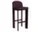 Chisel 35 Bar Stool H75, dark bordeaux lacquered beech / Turf burgundy