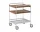 Alima Trolley NDS2, chrome / walnut
