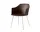 Rely Armchair HW33, chrome / burnt umber